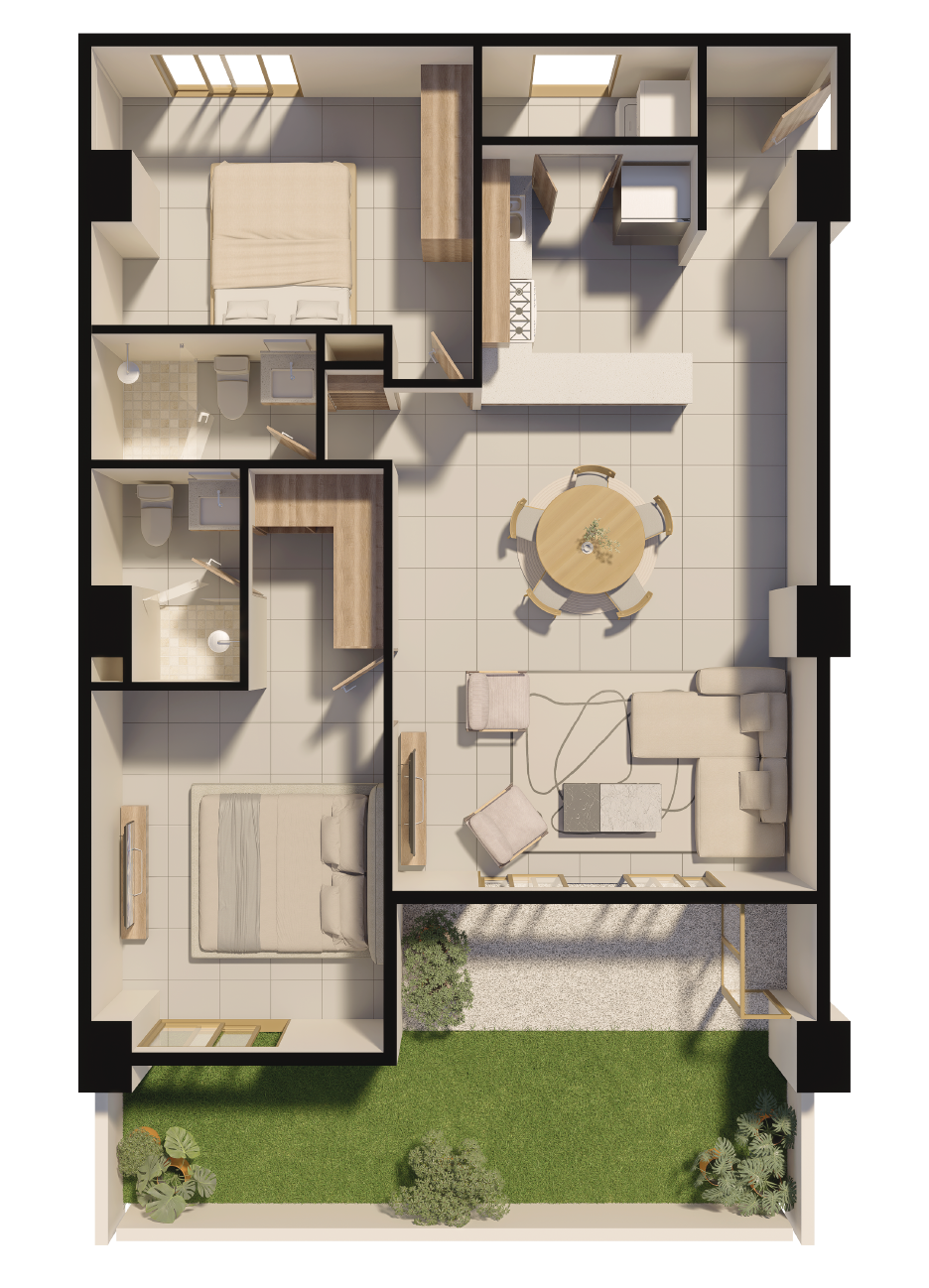 Plano Modelo C Garden